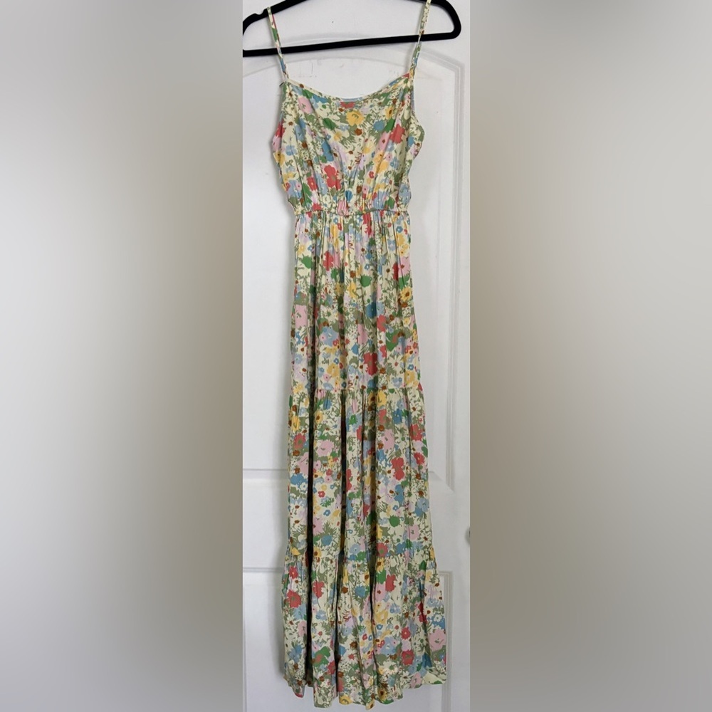 Hermoza x Julia Berolzheimer Colleen Cinched Tiered Bloom Dress S - Picture 3 of 11